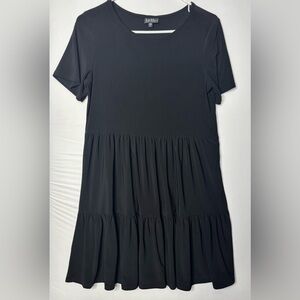 Nicole Miller Black Midi Dress